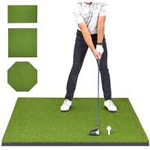 GoSports Elite Golf Hitting Mat for Indoor and Outdoor Practice - Withstands Thousands of Shots - Heavy-Duty Turf Driving R
