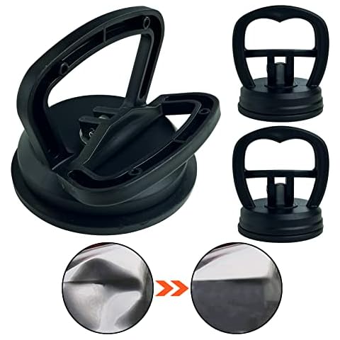AQTZGOS Car Dent Puller, Heavy Duty Suction Cup, 3 Pack Car Dent Removal Tool for Car Dent Repair, Glass, Tile, Screen, Granite Lift and Object Movement (Black) Cover