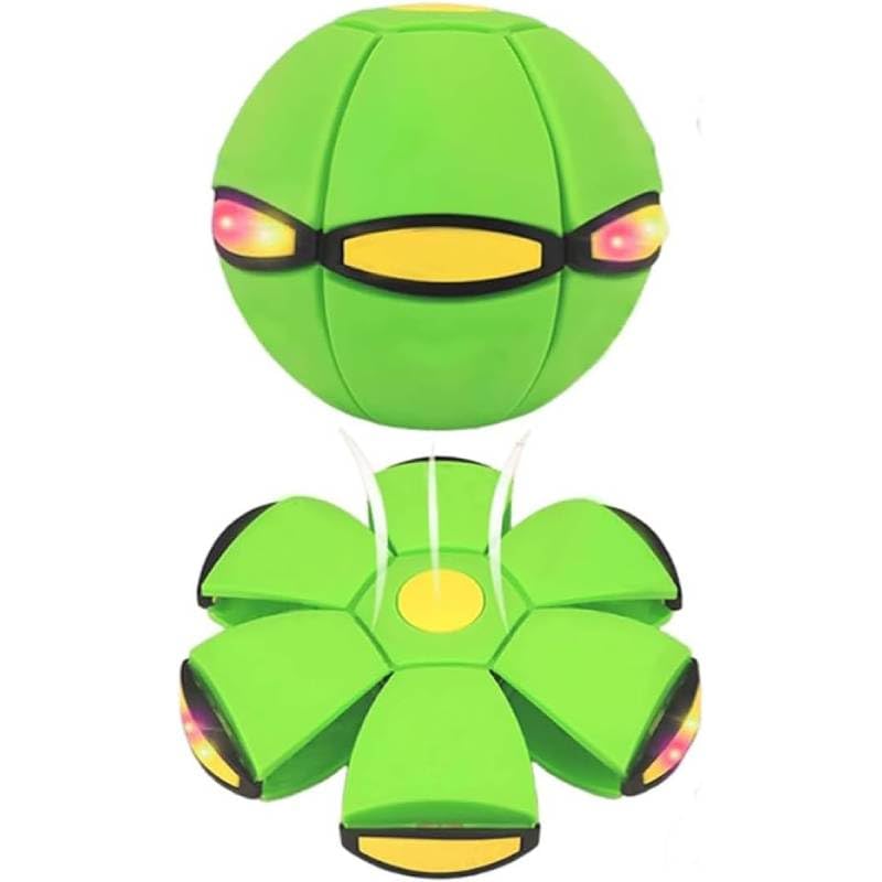 Magic Metaball Hüpfball: Magic Metaball Bouncing Ball für Kinder, Interaktive Fliegende Untertassen-Hüpfbälle, Dual-Form frei umschaltbar mit 6 Lichtern für Eltern-Kind-Spiele