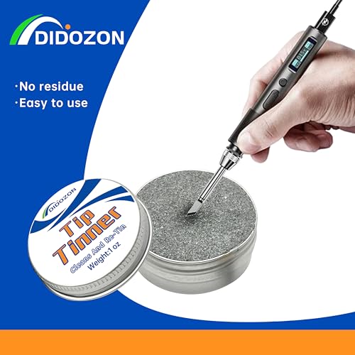 Image of Tip Tinner, Soldering Iron Tip Cleaner and Re-Tinning Solution, 2 oz