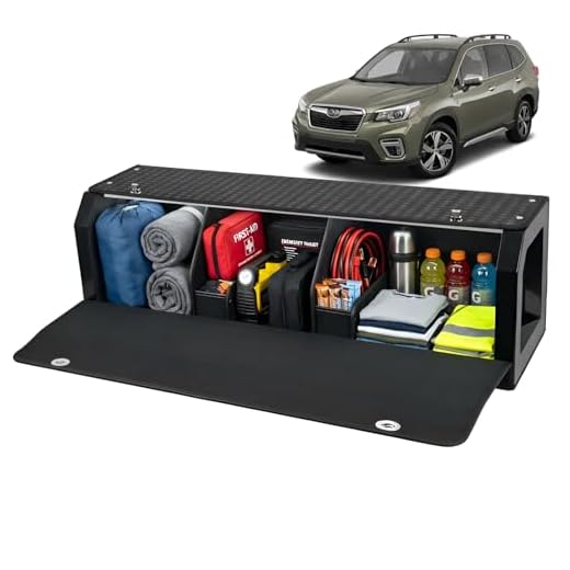 SUV Trunk Organizers for Subaru Forester 2019-2025, Leather Car Storage Box