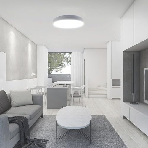 Plafonnier LED 40W V-TAC rond dimmable blanc avec télécommande CCT - 3