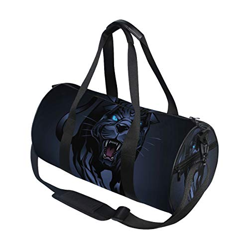 Sports Gym Duffle Bag Roaring Panther Travel Luggage for Men Women3