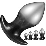 ZWYUAN Analplug für Frauen Klein Silikon Anal Plug Analdildo mit T-Griff Buttplug G-Punkt Dildo Stimulator Prostata Sex Anal toy Tail Weiche Ei Anal Dilatator Extrem Sexspielzeug für Männer Paare（L）