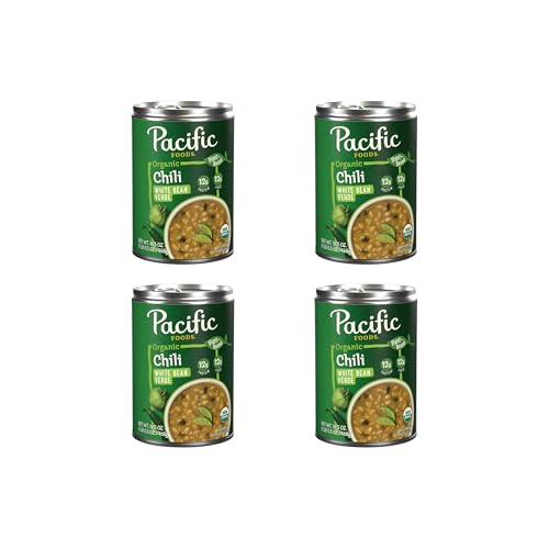 Pacific Foods Organic White Bean Verde Chili, Plant Based, 16.5