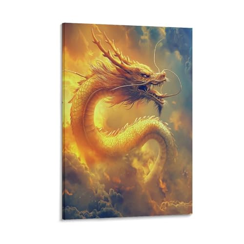 Dragon Murale Toile pour Habiller un Mur Vide Salon Chambre 30x45