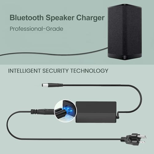 Image of 90W Charger Compatible with Ultimate Ears Hyperboom Speaker | S00175, 884-001085 984-001591 984-001689, DSA-90PFE-19 2 190474, 534-000854 Power Cord
