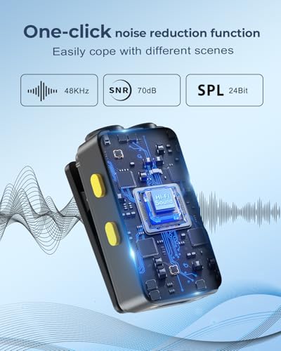 Image of VELOMAX Wireless Microphone with Noise Reduction, Wireless Microphone 30-Meter Transmission Range,Ideal mic for YouTube Video Recording (Type Mic)
