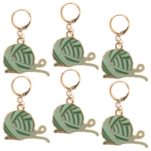 DIYEAH Abnehmbare Maschenmarkierer Metall 6 Stück Dekorative Häkelringe...