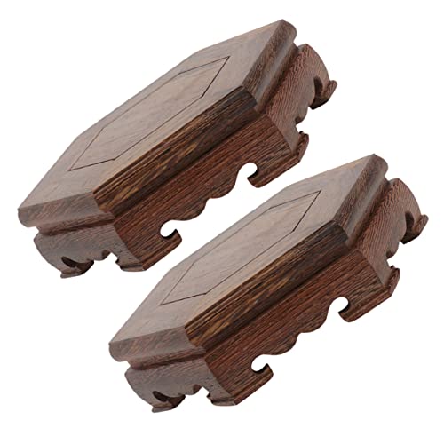 Support bois pour pot de fleurs TOYANDONA x2 socle exposition table