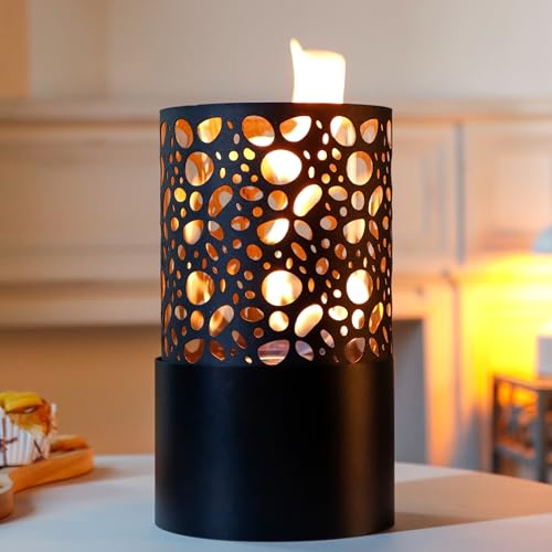 NEWIMAGE Extra Groß Tisch-Feuerstelle 29,5 cm Hoch Desktop Sauberer...