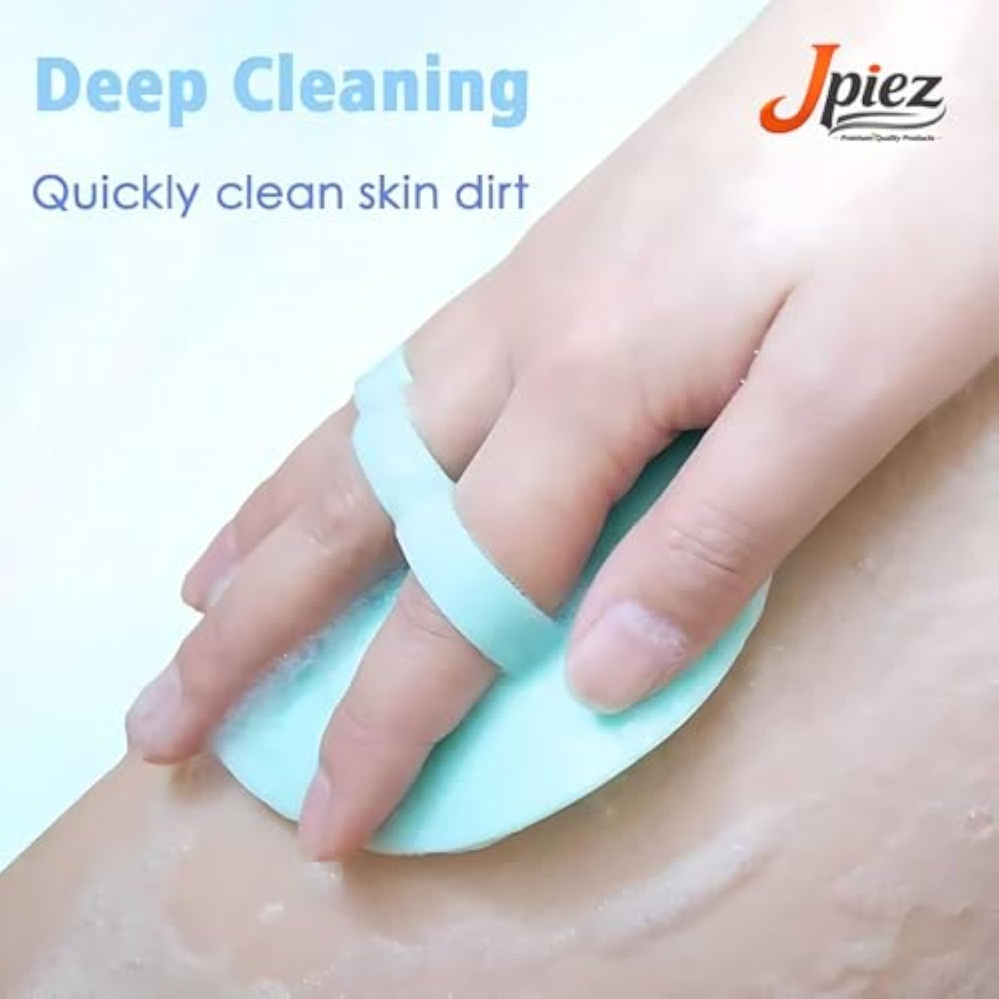 Silicone Scalp Massager and Body Scrubber Brush, Oval Shape