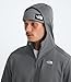 The North Face Men's TNF Performance Fleece Full Zip Hoodie - Lightweight Hooded Sweatshirt, Zip Pockets & Stretch Fabric, Smoked Pearl, X-Large