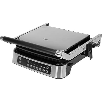 Elektrogrill Kontaktgrill 2000W LED Panel Tischgrill Paninimaker Sandwich Toaster Steakgrill Antihaft Abnehmbare Platten 5 Grillprogrammen Temperaturkontrolle für IndoorGrill, Küche BBQ, Garten – Bild 5