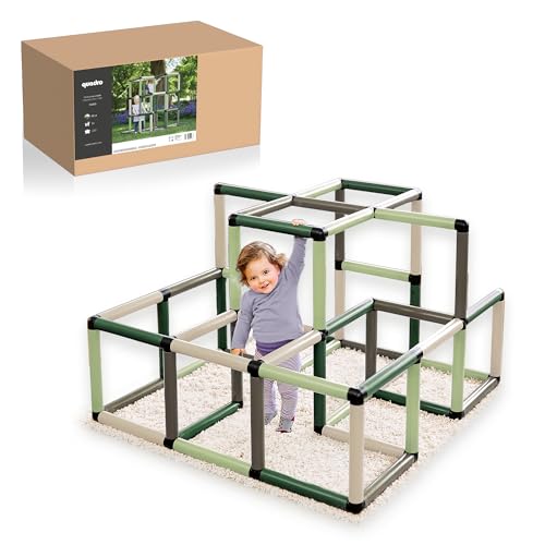 Quadro Kletterpyramide Home – modulares Klettergerüst für Kinder, 237 Teile, ab 12 Monaten, Indoor/Outdoor, UV-stabil, Made in Germany