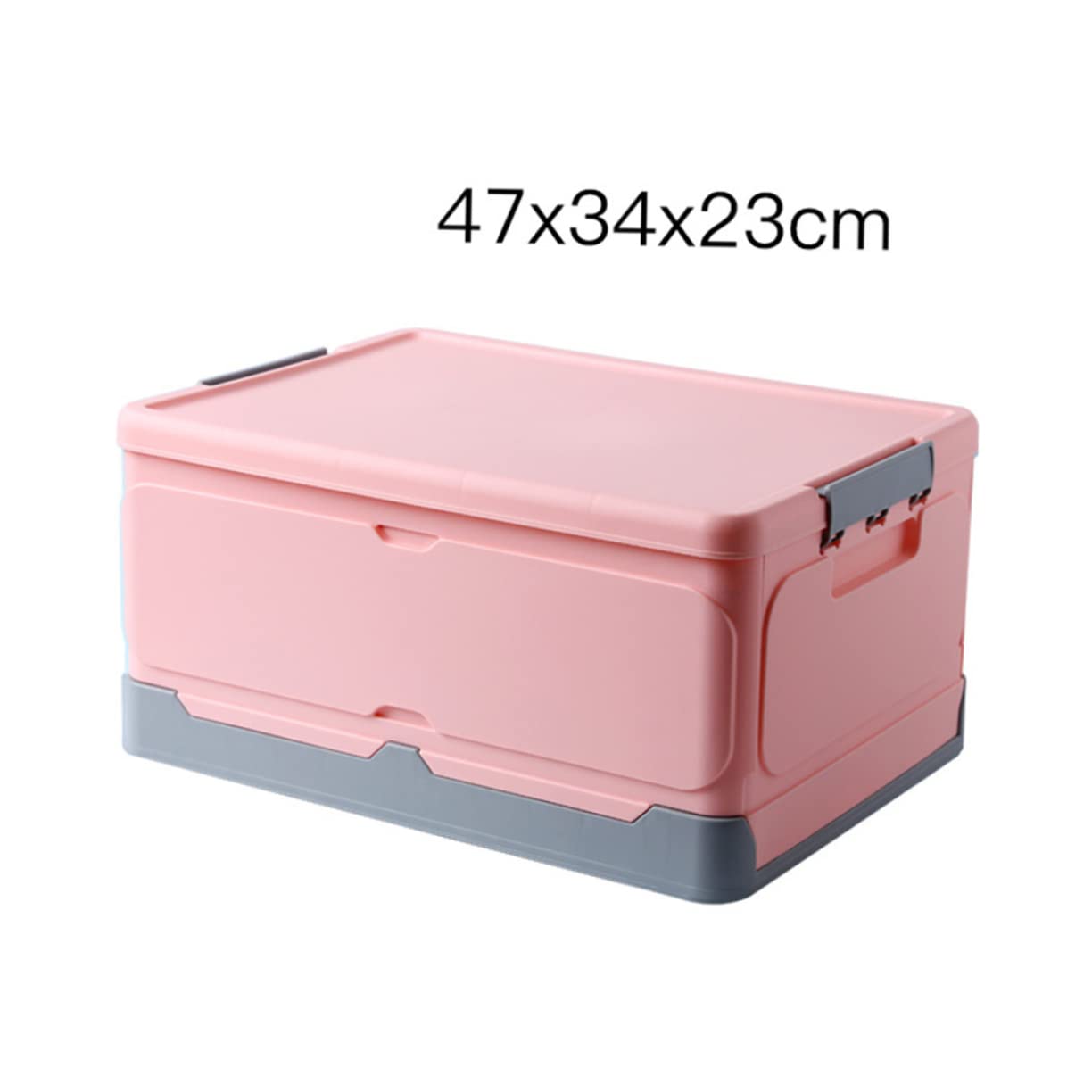 DOITOOL Caja De Almacenamiento Plegable Con Tapa De Pp Caja Multiusos Para Libros y Artículos Diversos Organizador Hogar o Habitación De Residencia Estudiantil