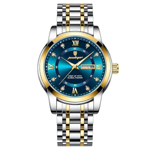 Montre à quartz pour homme FORSINING en acier inoxydable idéale pour le bureau