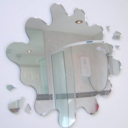 Super Cool Creations Puddle Mirrors with Six Splash Mirrors - 32cm x 30cm