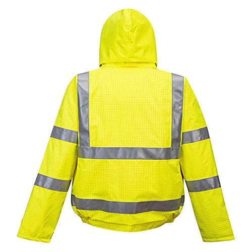 Portwest Bizflame Hi-Vis Bomber Jacket - Color: Yellow - Talla: Xsmall - 2