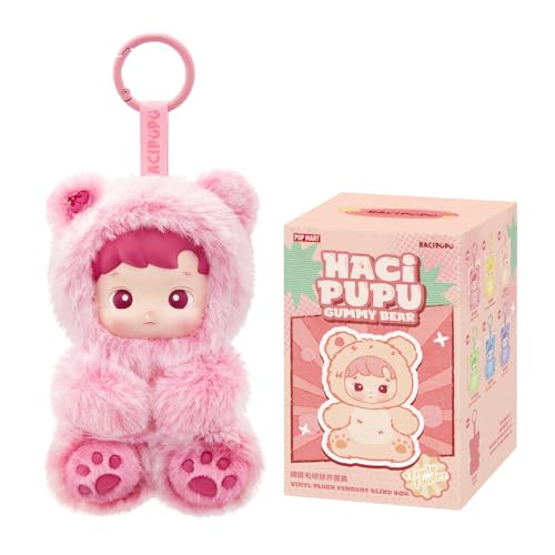 POP MART HACIPUPU Gummy Bear Series-Vinyl Plush Pendant Pop d’Action Figurines Anime de Jouet Figure à Collectionner Cadeaux Créatifs 1PC