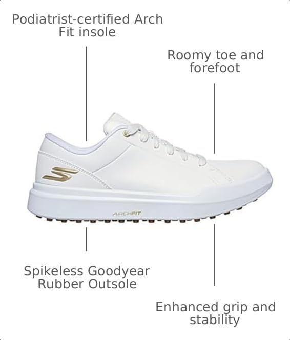 Image of Skechers Women's Drive 6 Arch Fit Golf Shoe