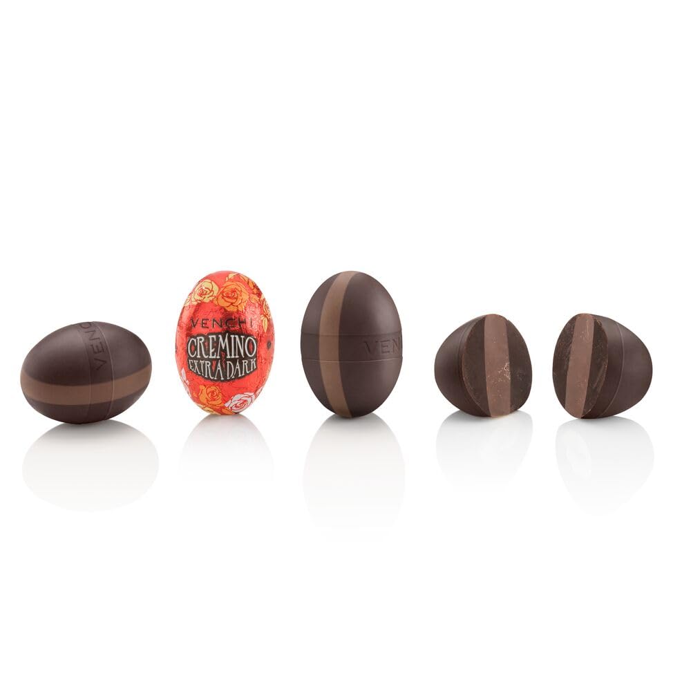 Venchi - Ovetti di Cioccolato Cremino Extra Fondente, 1 kg - Idea Regalo - Senza Glutine