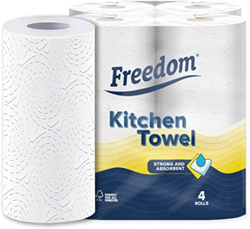 24 Rolls Freedom Super Absorbent Kitchen Roll Towel