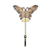 alloneslife Vintage Butterfly Decorative Hooks Wall Mounted Hanger For Hanging Key Scarf Coat Bag Towel Kitchen Bathroom Decoration
