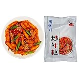 JOIYSVEN Koreanische Spezialität: Würzig Gebratene Reiskuchen, Duftende Und Köstliche Instant-Hotpot-Reiskuchenstreifensauce, 270 G