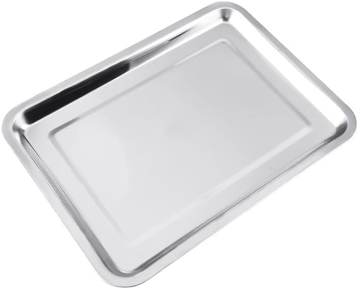 Image of halinfer Metal Tray for Bird Backpack Carrier, Metal Square Plate to Place Interior of Small Bird Carrier Cage Backpack, Easy to Clean and Washable by Water, Silver