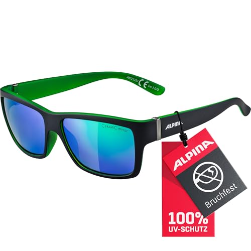 ALPINA KACEY - Verspiegelte und Bruchsichere Sonnenbrille Mit 100{abd44e7c47cc33d240a234ea8f2e92862edc8ee0e9c2929e1b9619908ae4956c} UV-Schutz Für Erwachsene, black matt-green, One Size ALPINA KACEY - Verspiegelte und Bruchsichere Sonnenbrille Mit 100{abd44e7c47cc33d240a234ea8f2e92862edc8ee0e9c2929e1b9619908ae4956c} UV-Schutz Für Erwachsene, black matt-green, One Size
