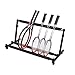 ボール 整理 かご スタンド ラック テニスラケット、ヴァイオリン、ウクレレ、ギターを収納できるマルチスタンド。 ブラック 柔らかい泡の腕および高さ調節可能な床の角のバドミントン ラケット ホールダー