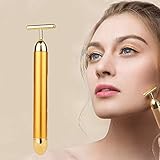 Masajeador Facial, Uplayteck 24k Dorado Pulse Beauty Bar, Antiarrugas, Piel Facial Relajante, Micro Masajeador Vibrante...