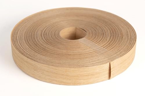 Chant pré-collé pour panneaux et meubles en chêne naturel de 40 mm x 50 m