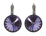  Rivoli lila Ohrhänger mit Klappverschluss