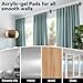 ANDGOO 8PCS No Drill Curtain Rod Bracket, Self Adhesive Curtain Rod Holders, No Hole, Multipurpose Nail Free Curtain Rod Hooks for Bathroom Living Room Kitchen and Bedroom (Black)