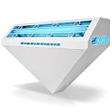 Gardner WS-90 Indoor Fly Trap, Commercial Fly Trap for Restaurants & Healthcare Facilities, Fly Light Trap, Bug Lights, Fruit Fly Light, Blue Light Fly Trap, Fly Light Trap Indoor Plug in (White)