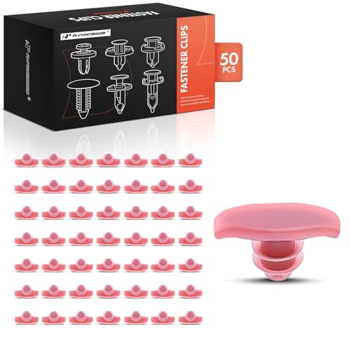 Clips de fixation nylon rouge 5,5 mm pour habillage intérieur Hyundai Accent