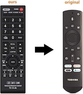 Universal CT-RC1US-19 Remote Control for All Toshiba Fire TV Edition, Smart TV, LED/LCD