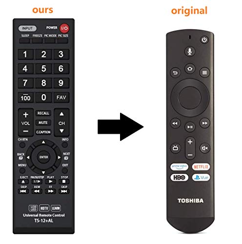 Universal CT-RC1US-19 Remote Control for All Toshiba Fire TV Edition, Smart TV, LED/LCD