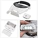 Headset Magnifying Glasses with Light for Jewelry & Close Work - Lighted Head Magnifier Glass Loupe Hands-Free for Eyelash, Watch Repair, Crafts, Reading, 6 Lenses (1.5X to13.0X)