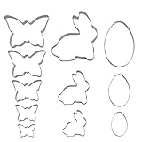 Trolls Caiming Ostern Ausstechform [11-TLG Set] Plätzche Ausstecher Set, Backen Kuchen Cutter - aus Edelstahl-Modell