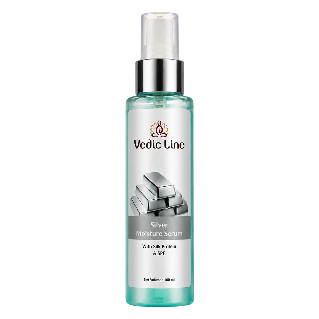 Vedic Line Silver Facial Kit, Reduce Dead Cells, Impurities & Blackhead with Goodness of Silk Proteins ,Aloe Vera for Glowing Skin, 600ml 3