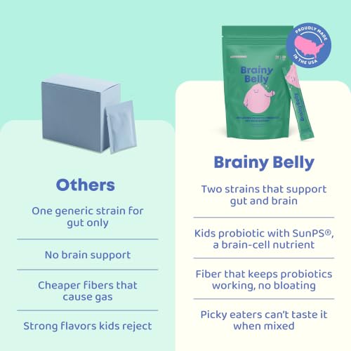 JoySpring BrainyBelly Kids Probiotic, Brain & Gut Support, Unflavored - Image 3
