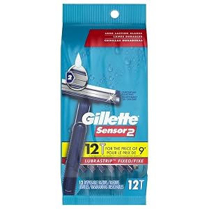 Gillette Sensor2 Mens Disposable Razors 12 Count