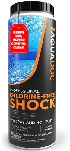 Non-Chlorine Spa Shock for Hot tub - Chlorine Free Tub Treatment & Enhanced to Assist Bromine Suitable Oxidizer Oxidizing by AquaDoc