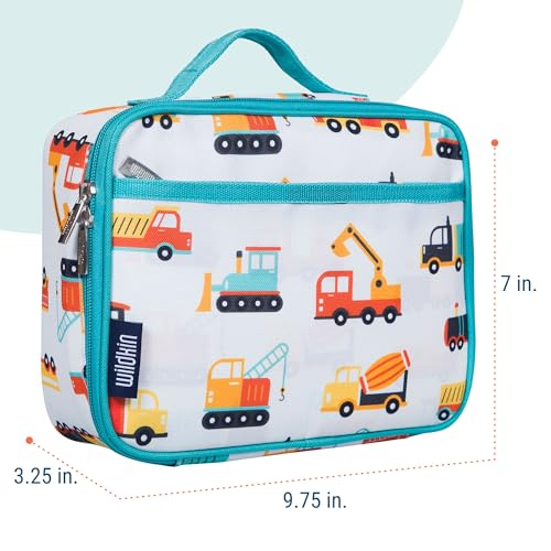 Wildkin Kids Insulated Lunch Box – Durable and Reusable for School & Travel - Modern Construction