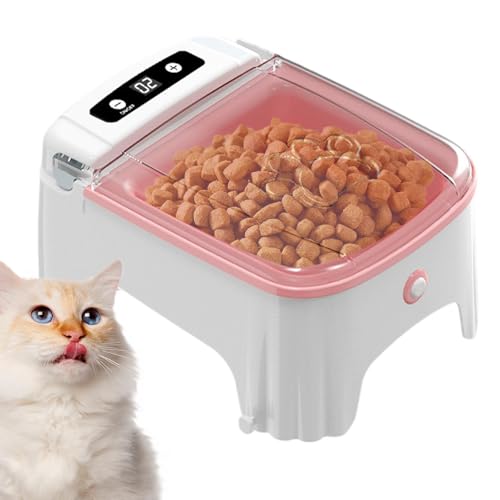 Alimentatore automatico per gatti Cibo umido,Alimentatore automatico per gatti - Alimentatore per gatti con sensore dispenser automatico temporizzato | Dispenser di cibo elettrico per ciotola per anim