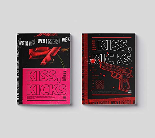 Interpark WEKI MEKI - Kiss, Kicks [Random ver.] (1st Single Album) CD+Photobook+2Photocards+Folded Poster