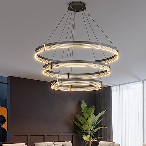 Lustres à LED dimmables ronds et suspensions plafonniers pour cuisine îlot et salon